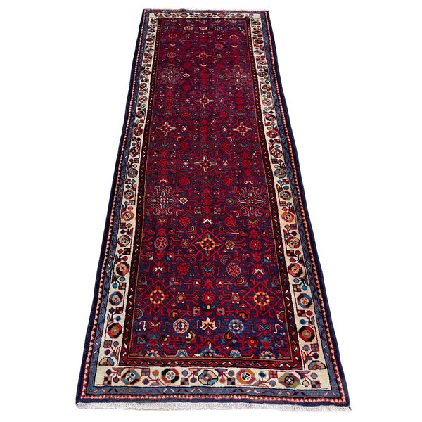 Persian Hamadan - 320 x 110cm - Hand Knotted Runner Rug