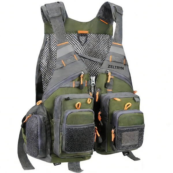 ZELTRYN Sea Fishing Adventure Breathable Multi-Pocket Vest