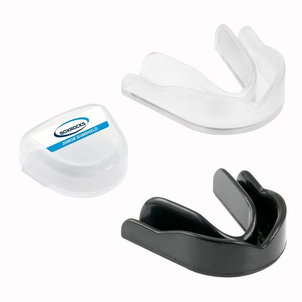 Boil &amp; Bite Mouth Guard Gum Shield - Black &amp; Transparent