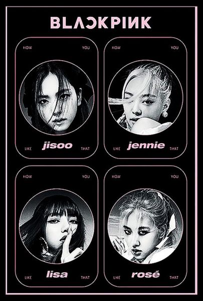 Blackpink (How You Like That) Poster with Black Frame