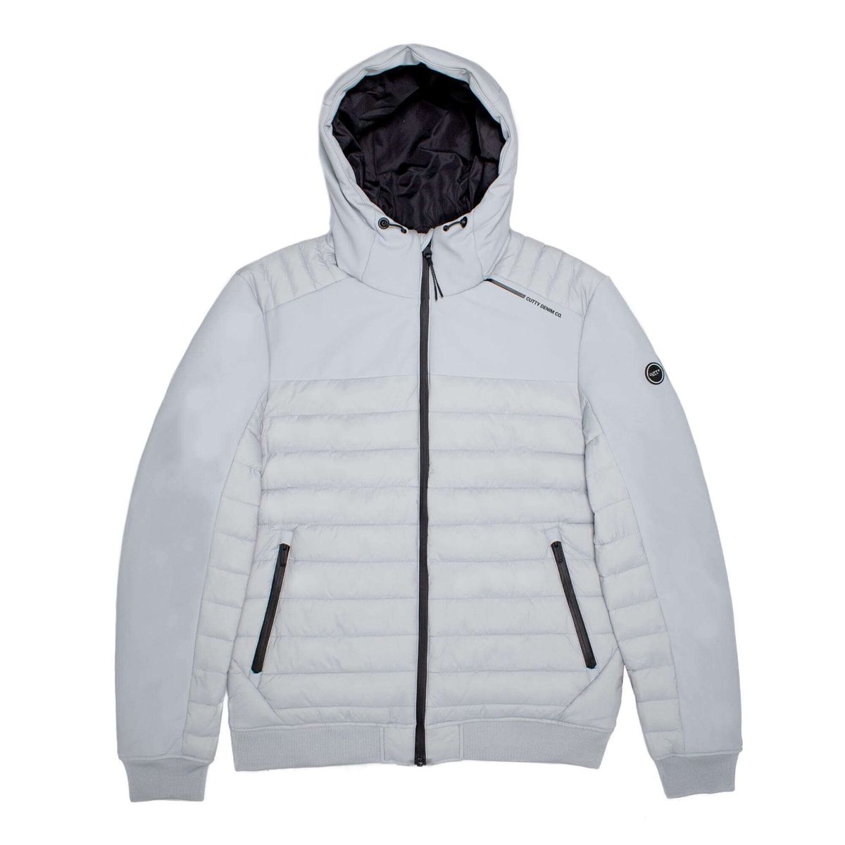 CUTTY - Tantum Mens Grey Puffer Jacket | Shop Today. Get it Tomorrow ...