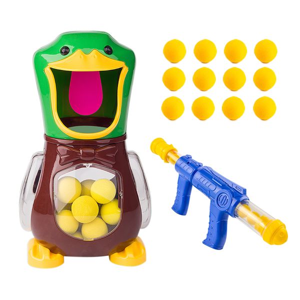 12 Balls Shooting Target Game Duck Shooting Toys Gun with Target for Kids