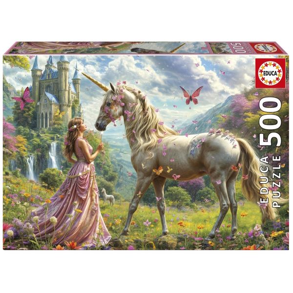 Educa Fairies, Unicorns and Butterflies Puzzle (1x500 Piece)