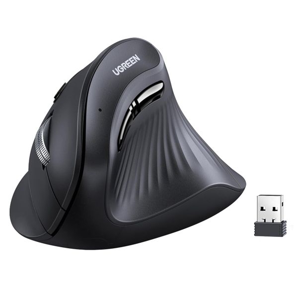 UGreen 25444 WiFi / BT 5.0 Vertical Mouse-BK