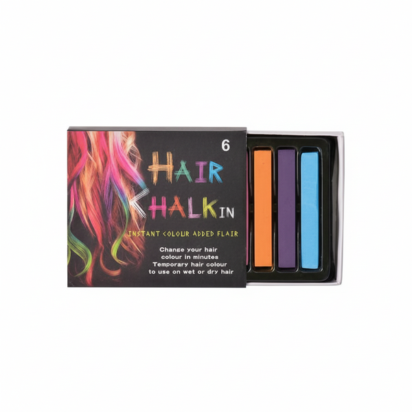 Dress Up Temporary Hair Chalk 6 Colour Set for Kids and Adults