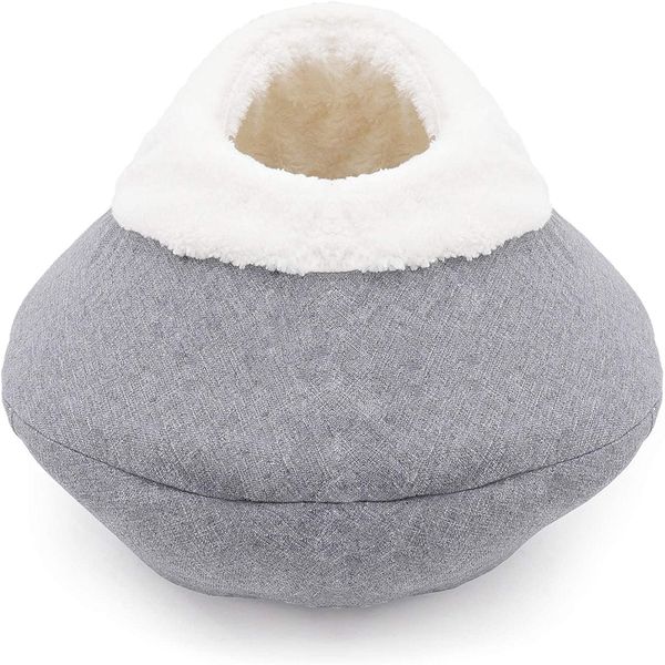 Perfect Pets - Round Cosy Plush Cat Cave Bed