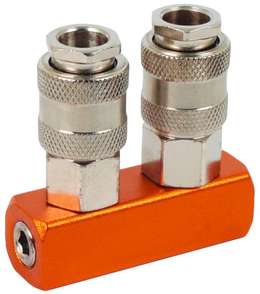 Hoteche 2-Way European-Style Quick Coupler - 1/4 Inch Male