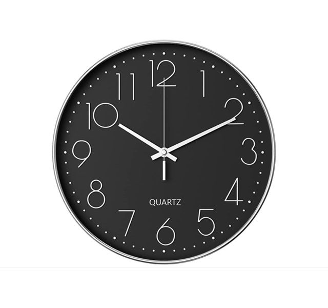 Modern Wall Clock, 30 cm Round Wall Clock, Quartz Wall Clock