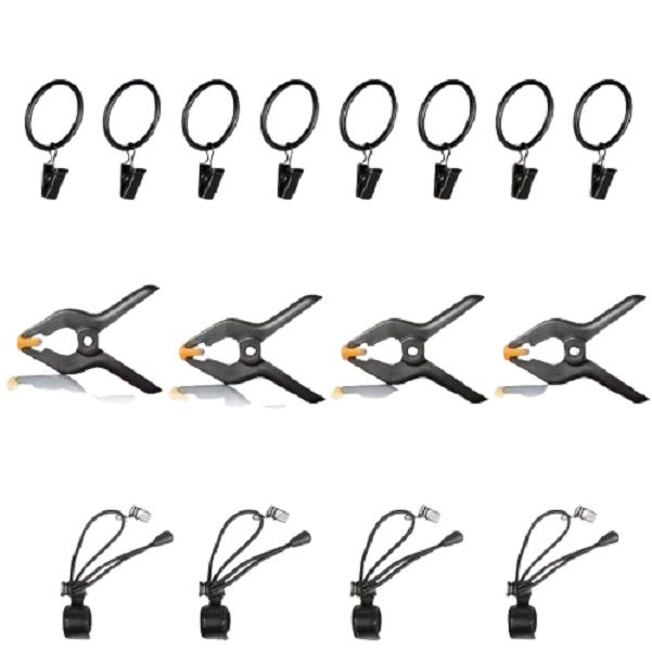 Backdrop Clips Kit for Photography Backgrounds - 24 Piece