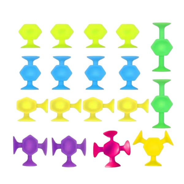 18 Pieces Suction Bath &amp; Window Toy