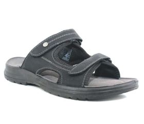 FOOTFLEX LIVERGY Twin Touch Strap Sports Sandals in Black | Shop Today ...