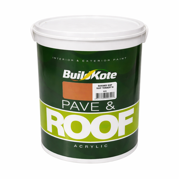 BuildKote Terracotta Roof &amp; Paving Acrylic Paint 5L Interior/Exterior Coat