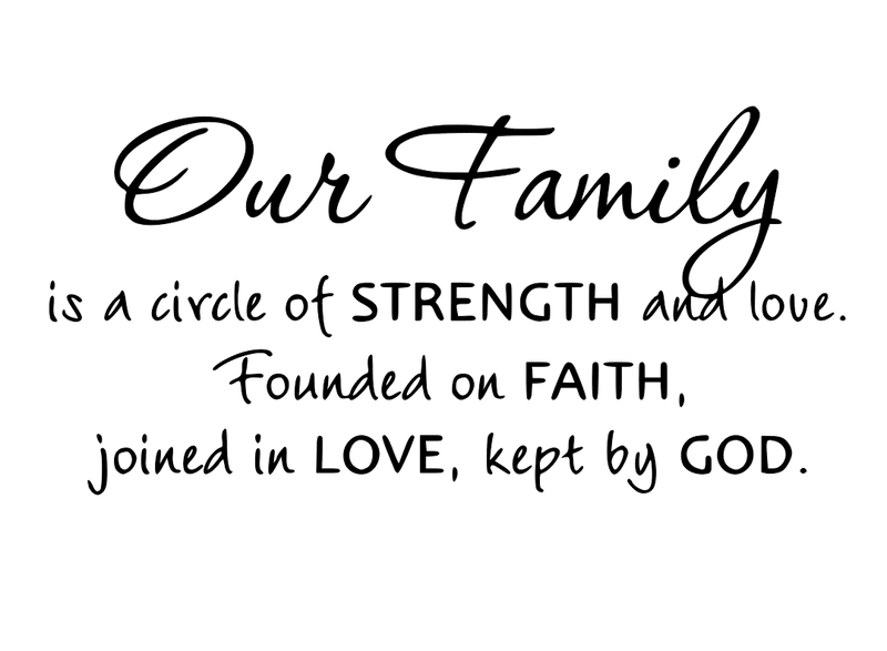 Our Family Wall Vinyl Sticker