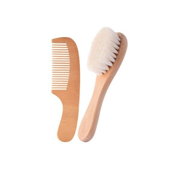 Baby Hair Brush Set,Goat Hair Hair Scalp Massage