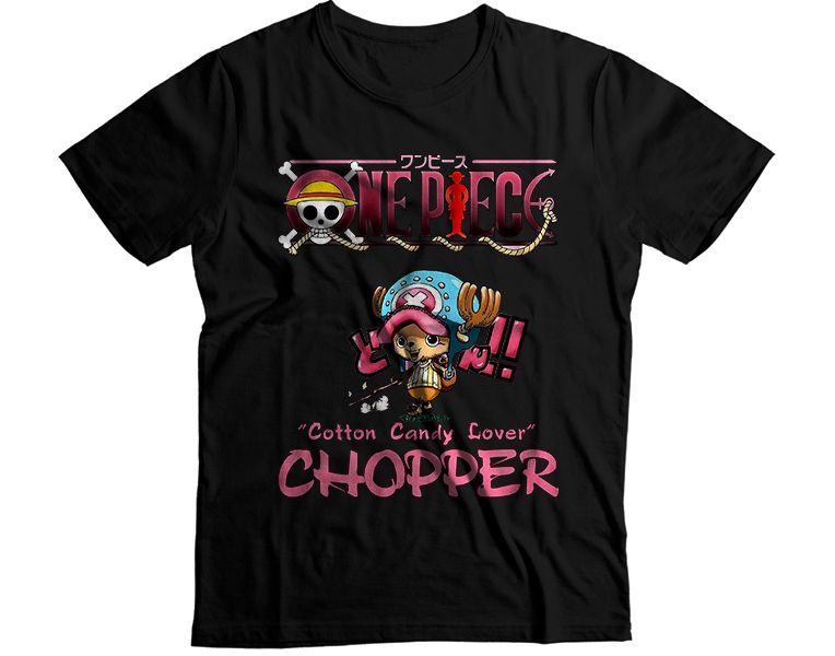 Chopper Cotton Candy Lover One Piece Anime Graphic T-Shirt