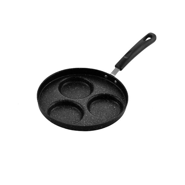 Three-Hole Non-Stick Thick Breakfast Cooking Pan