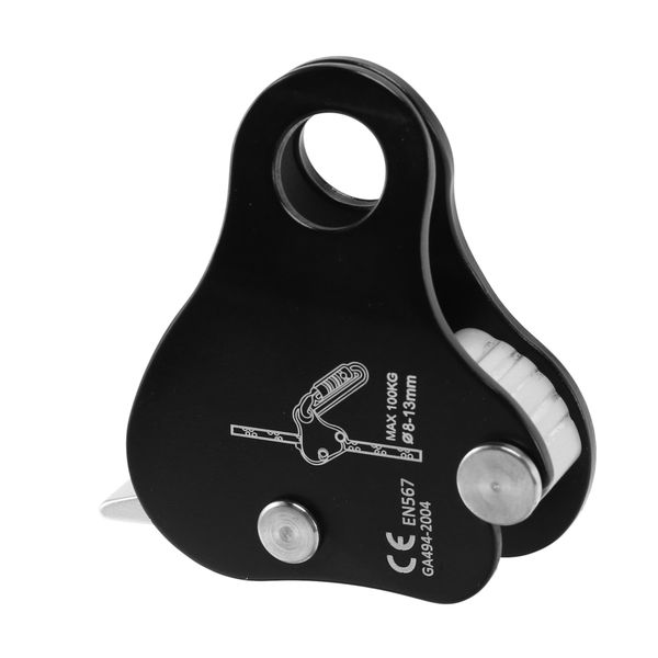 Rope Ascender,Self-Locking Rope Grip for Climbing 8-13MM,Black