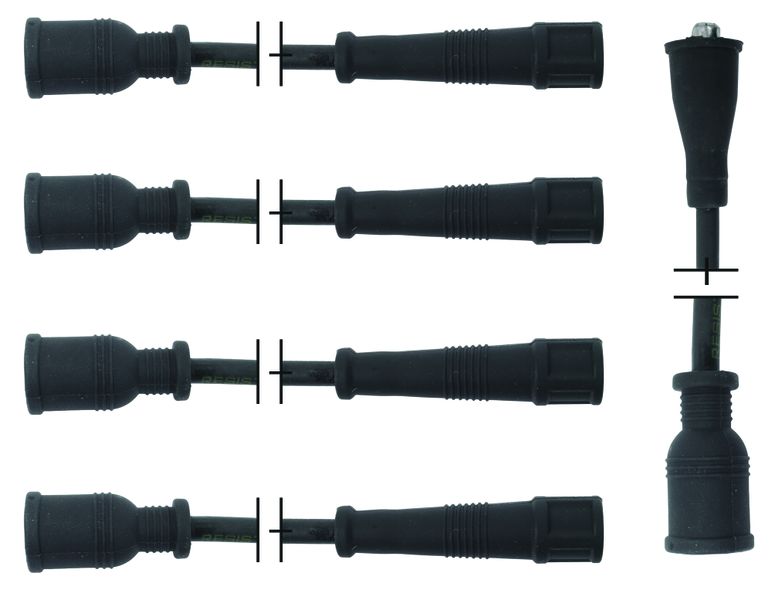 Plug Lead Set for older Chevrolet, Opel, and Isuzu Vehicles with a Centrally Mounted Distributor
