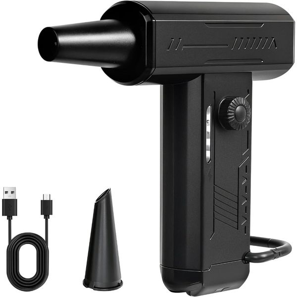 Compressed Air Duster, 4-Gear Adjustable 180,000 RPM Super Power Electric