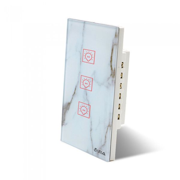 VIZIA Smart WiFi Light Switch 3 Gang Marble (Google/Amazon Alexa)