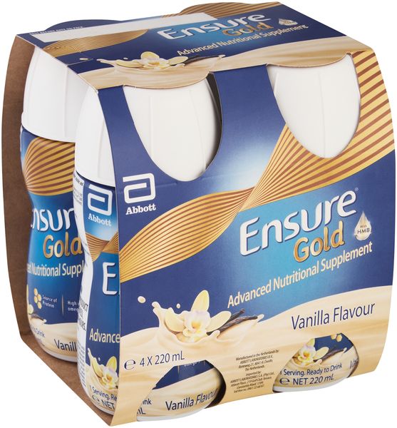 Ensure Gold Ready-to-drink vanilla 220ml X 4