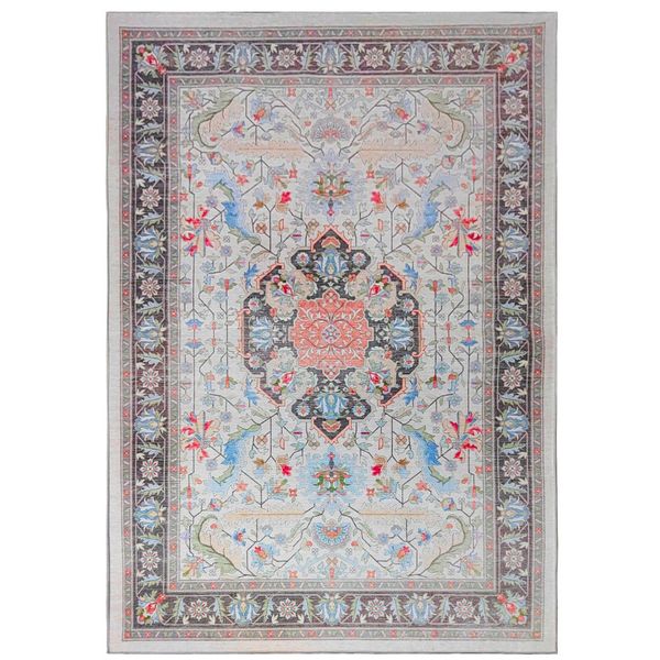 Urban Thread Meru Style Area Rug - Floral &amp; Pastels and Neutral Tones