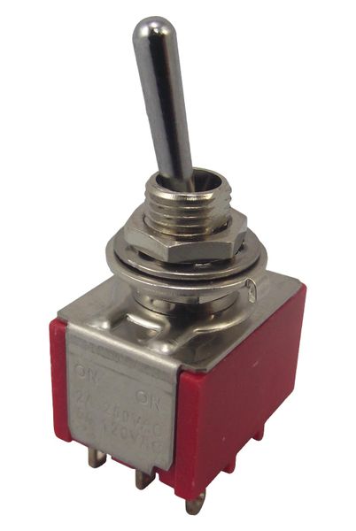 Multicomp Pro (1M31T1B5M1QE) Toggle Switch, On-On, 3PDT, Non Illuminated