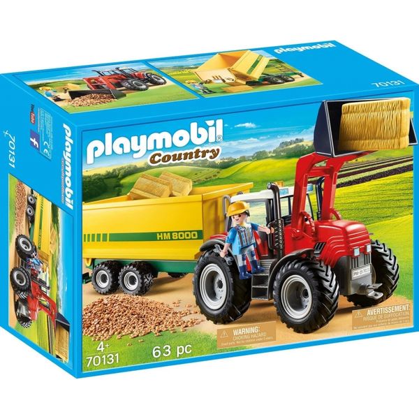 Playmobil Tractor with Feed Trailer 70131 - 4+ Years