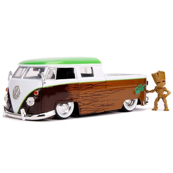 JadaToys -Marvel Groot 1963 Bus Pickup -1:24