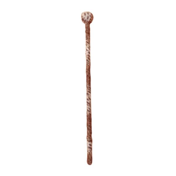 90cm Leopard Print Zulu Scepter - Traditional Fabric Wrapped Stick