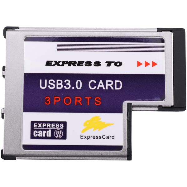 3 Port Hidden Inside Usb 3 0 To Express Card 54Mm Adapter Converter