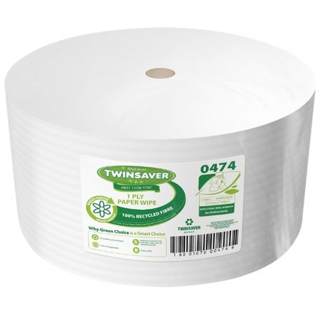 Twinsaver - Paper Towel / Paper Wipe Jumbo (1-Ply - 210mm x 1500m) - 1 Piece Image