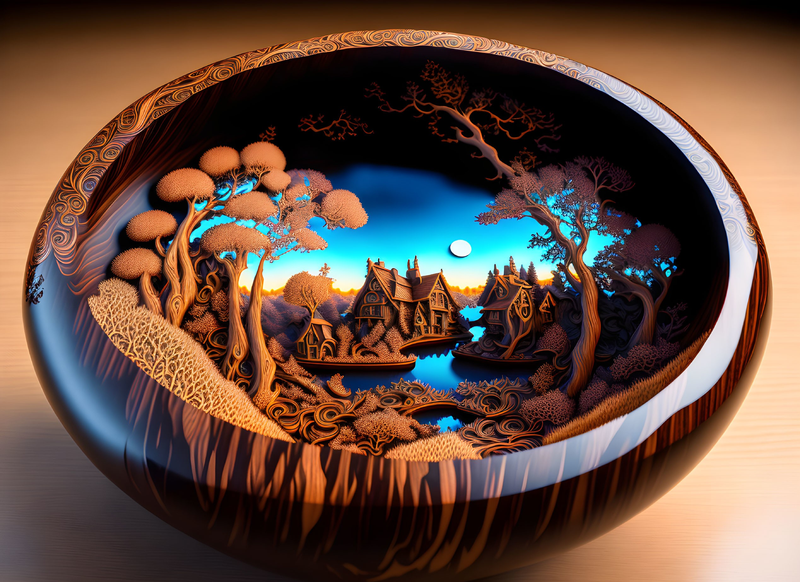 Canvas Wall Art Decor - Life In A Bowl