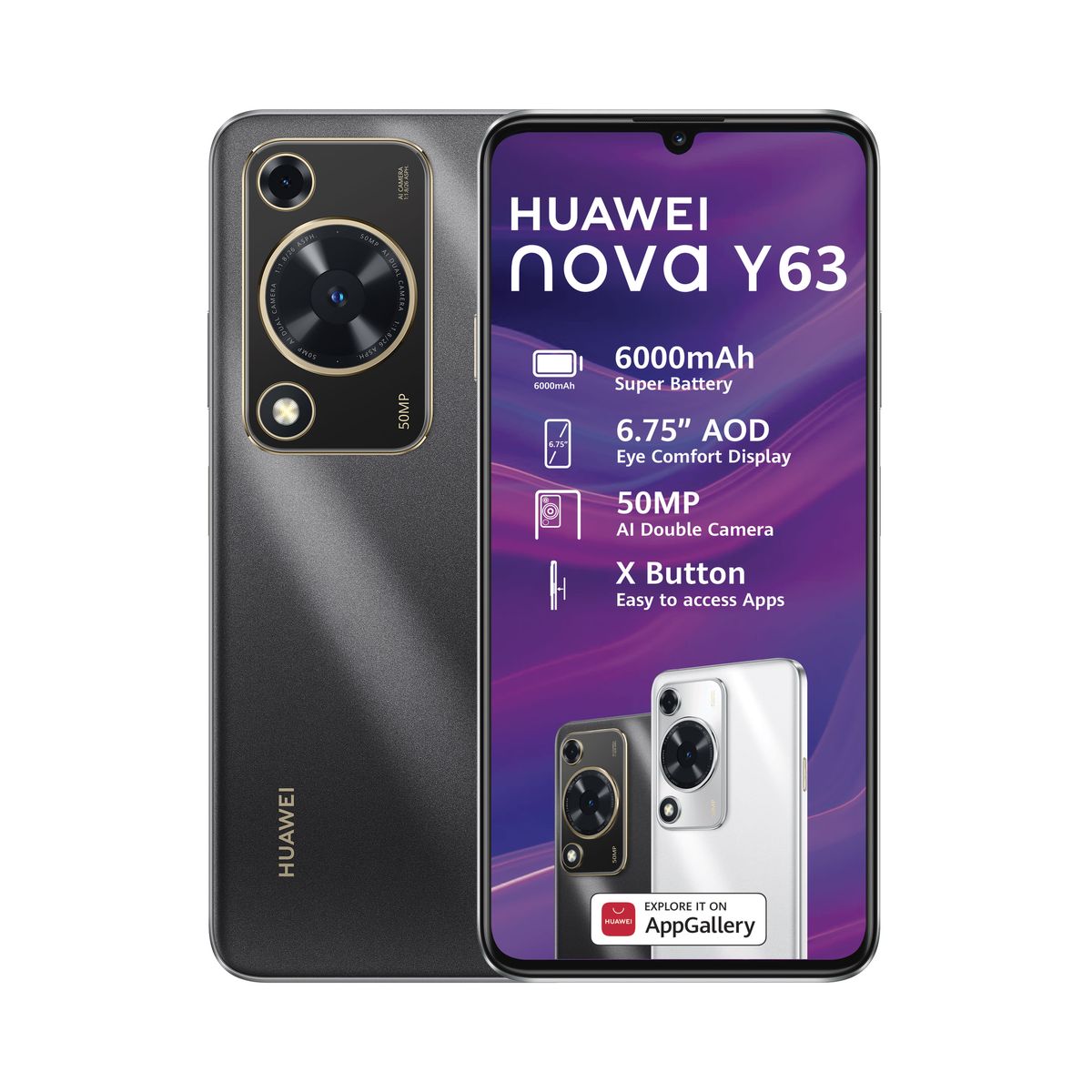 Huawei Nova Y63 128GB LTE Dual Sim - Black