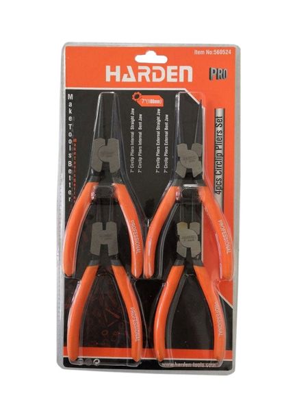 HARDEN 4 Piece Circlip Plier Set