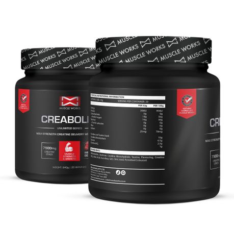 Muscle Works Combo Wheybolic 3kg Vanilla Creabolic 640g Shop