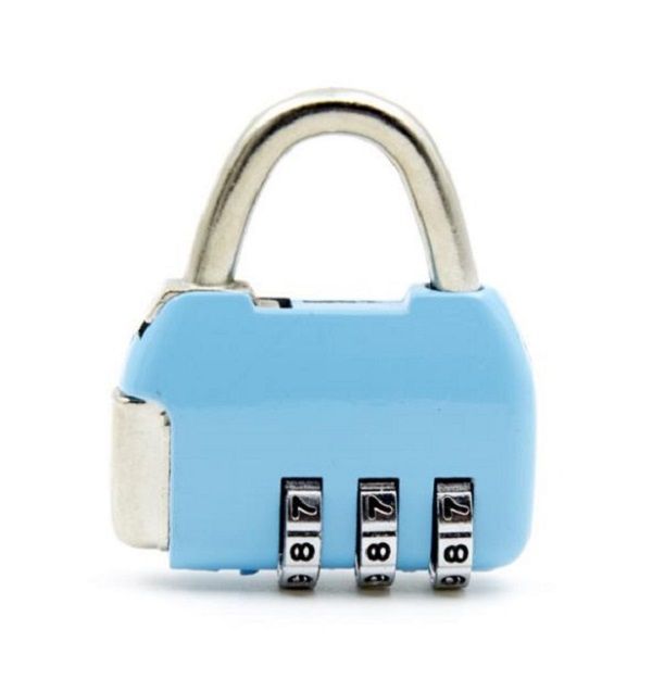 3 Digit Code Blue Padlock (DCL-LF107-BL)
