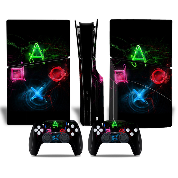 Compatible With PS5 Slim Protective Vinyl Case For Discs And Controllers