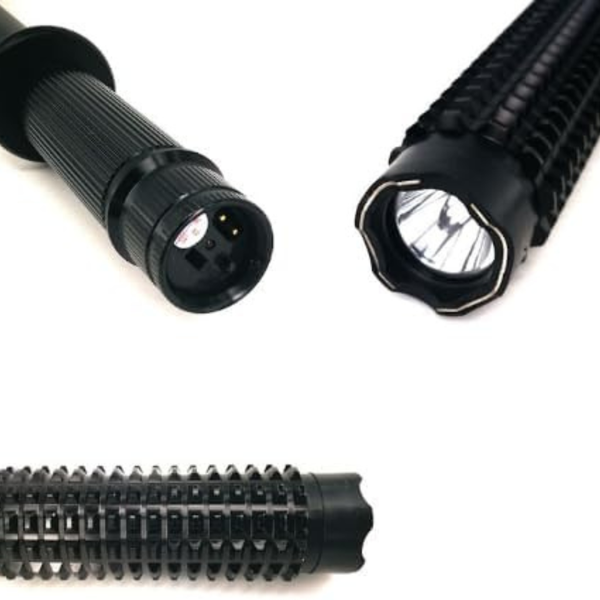 Personal Studded Self-Defence Stun Baton - Rechargeable