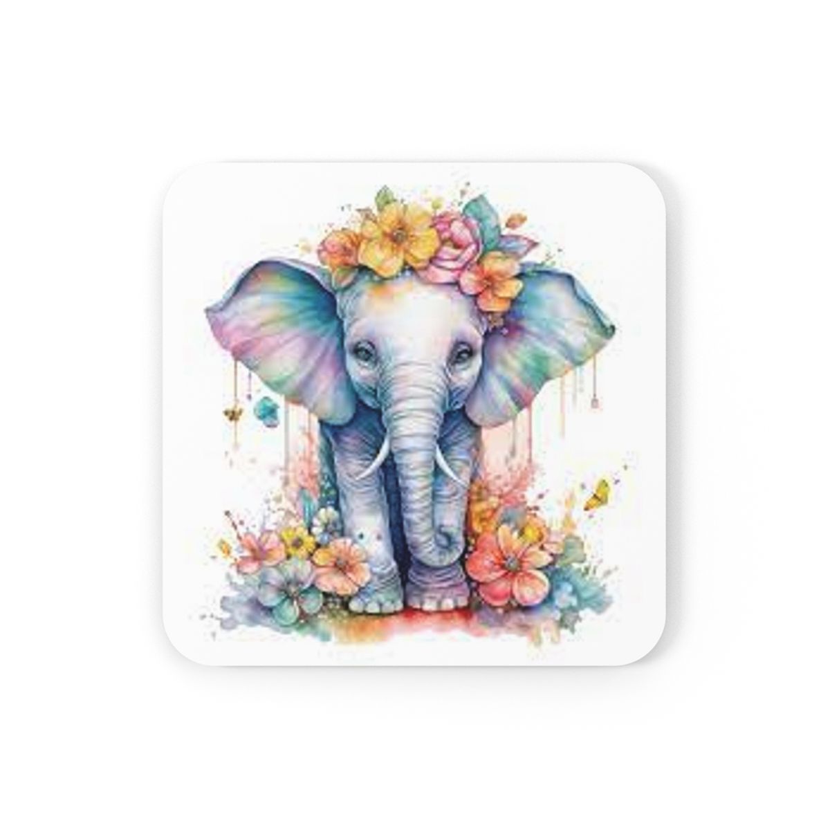 Floral Elephant Coaster Set - 4 Pack | Shop Today. Get it Tomorrow ...