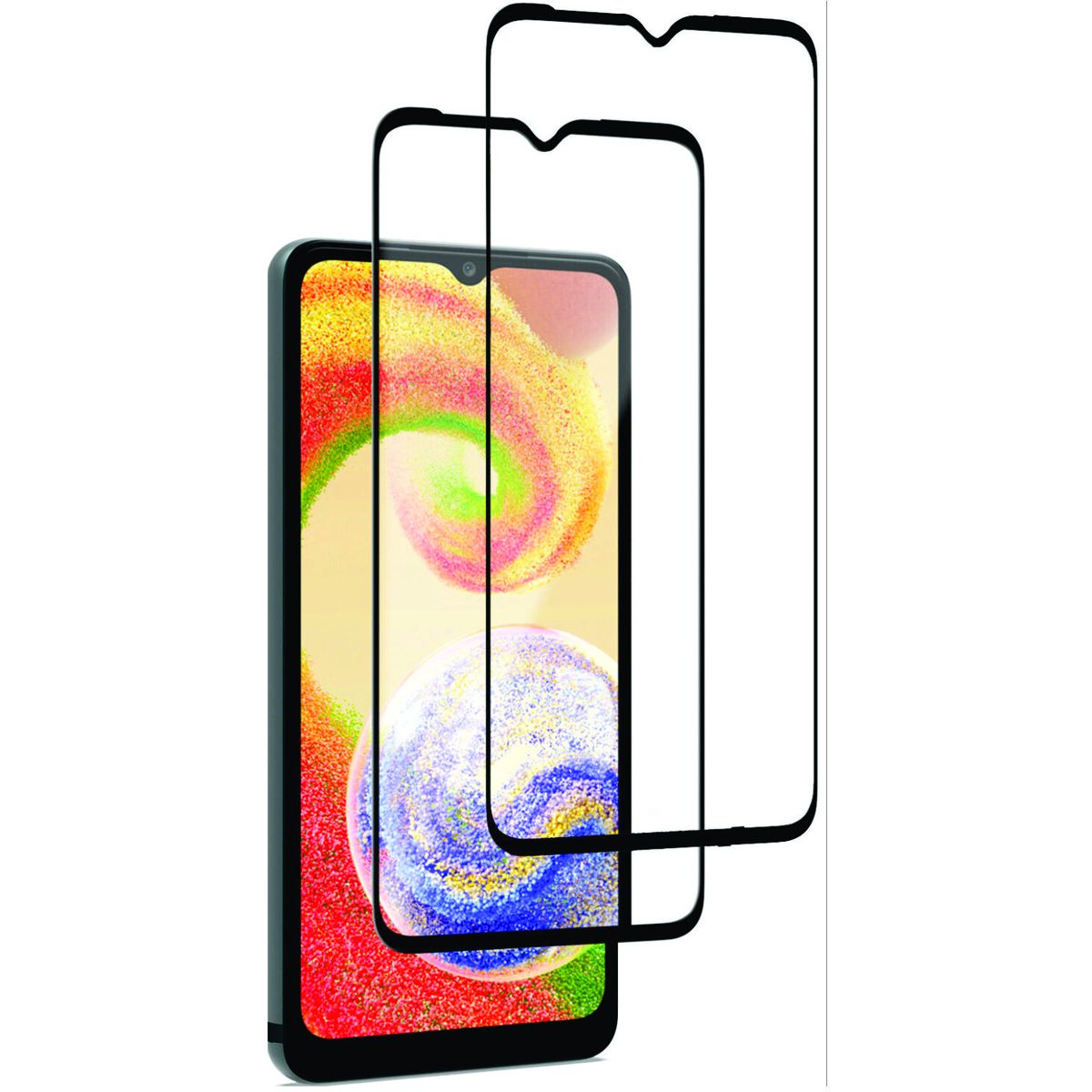 Galaxy A04e Screen Guard Protector 9d Tempered Glass 2 Pack 