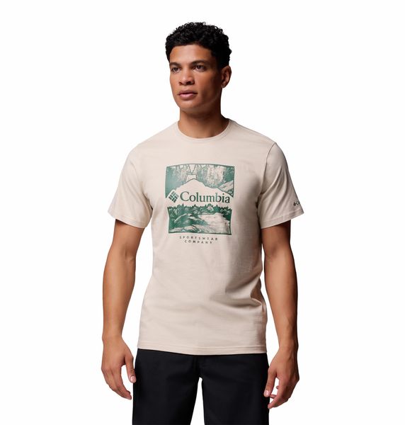 Columbia Men's CSC Seasonal Logo Tee Dark Stone Waterscape