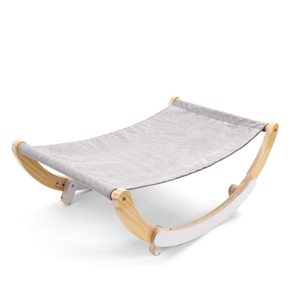 Cat Hammock Pet Bed Fancy Kitty Swing Chair with Wooden Frame
