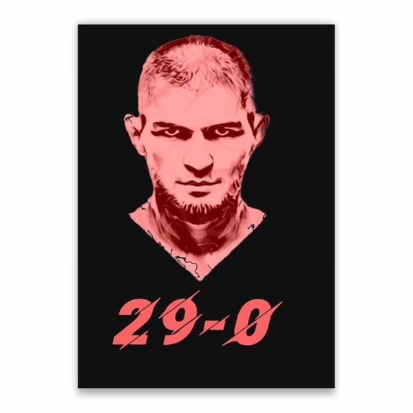 Khabib Nurmagomedov 29-0 Poster - A1