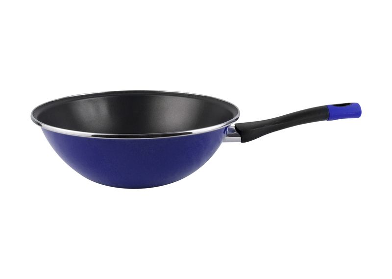 Magefesa - 28cm Enamelled Wok - Danubio - Vitroceramic Cookware