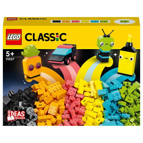 LEGO® Classic Creative Neon Fun 11027 Building Toy Set (333 Pieces)