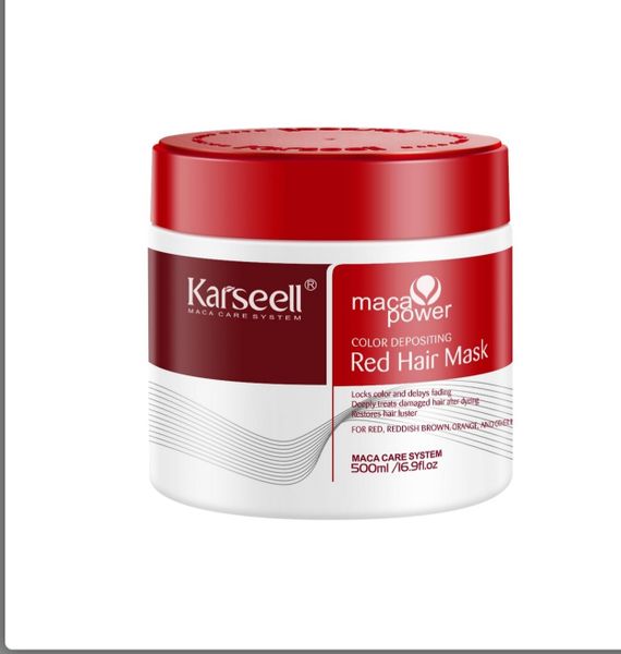 Karseell Maca Power Red Hair Mask 500ml Colour Depositing Treatment