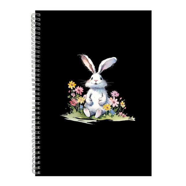 Flower A4 Notebook Spiral Lined Easter Graphic Design Notepad Present 091