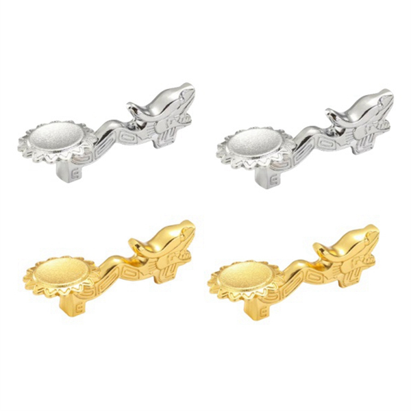 Chopsticks Holder Retro Dragon Chopsticks Rack Gold &amp; Silver 4Pcs