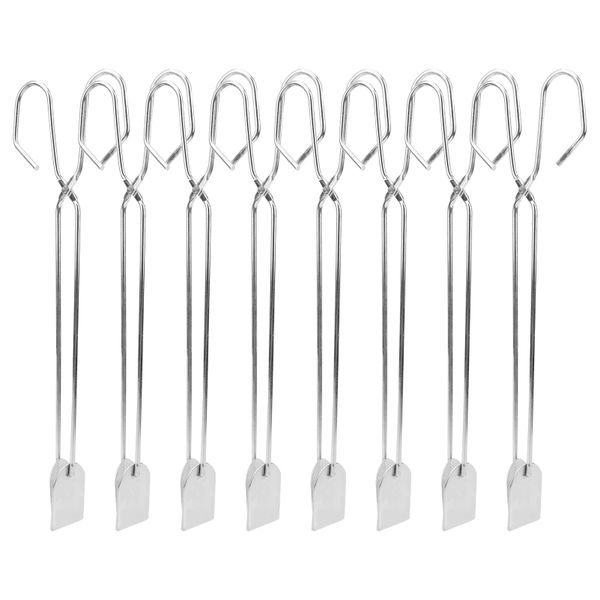 8pcs Stainless Steel BBQ Tongs &amp; Food Clips Set